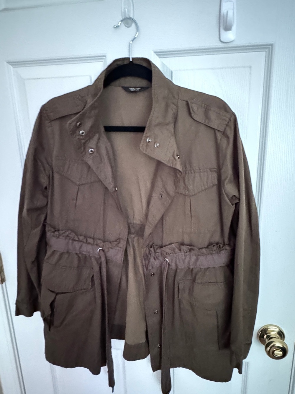 Simply Vera Vera Wang Olive Brown Utility Jacket